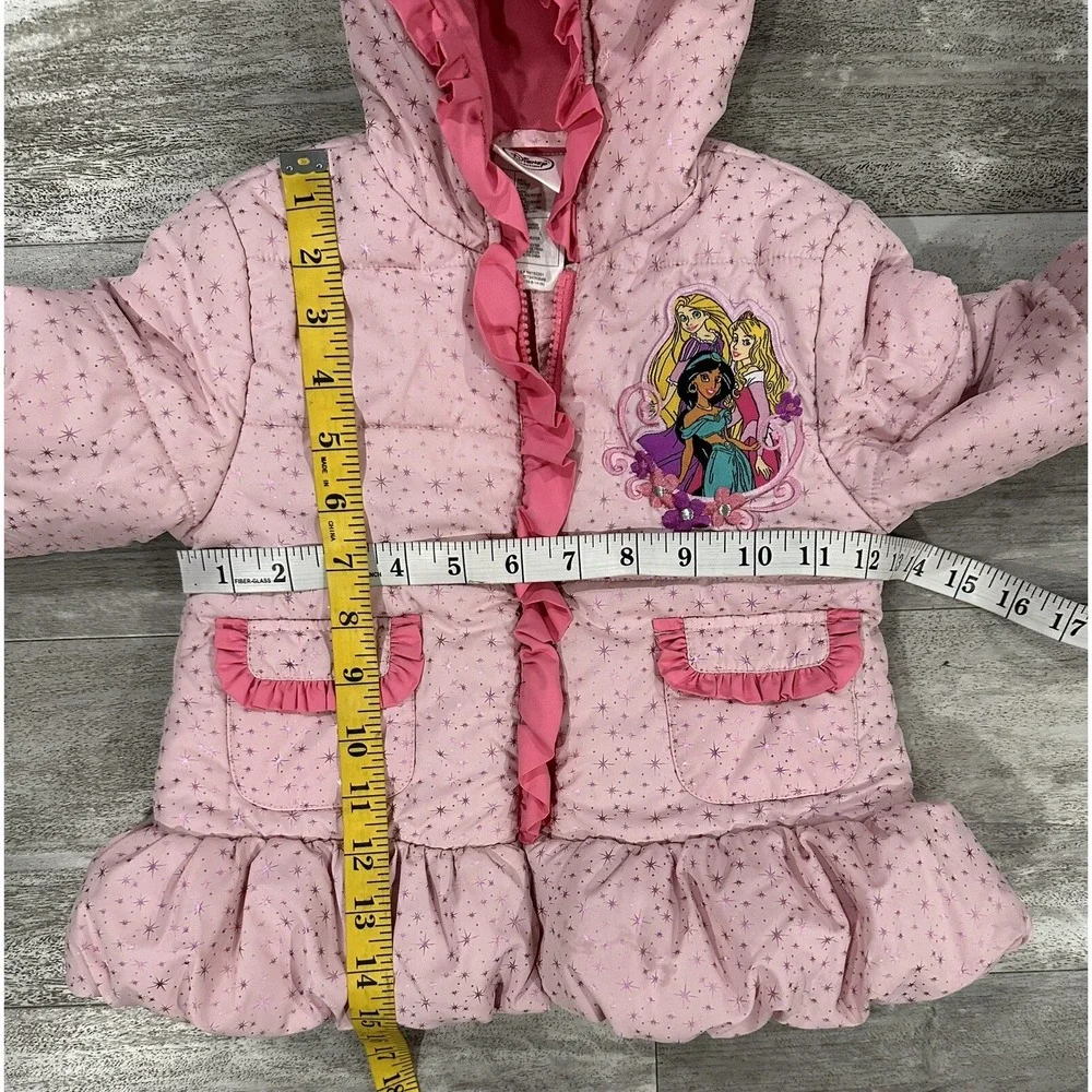 Disney Girls Princess Girls Kids Hooded Full Zip Jacket Size 2 Great Condition